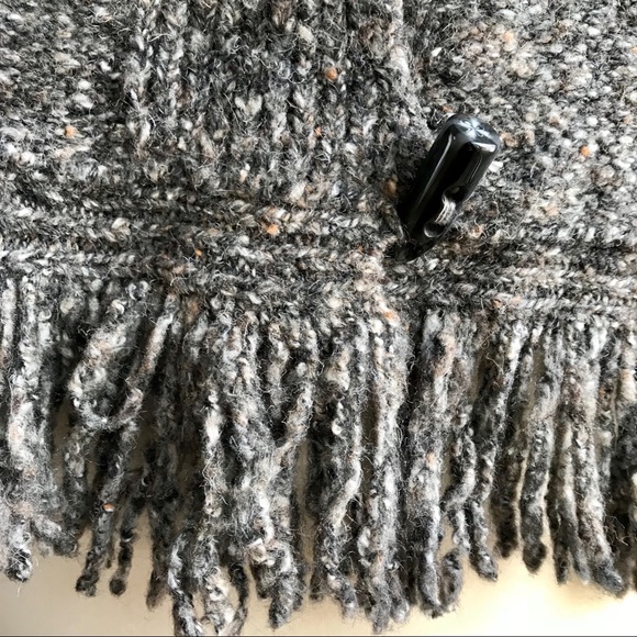 NWT Ruby Rd. Gray Fringed Cardigan Sweater.   *G1 - Picture 5 of 7